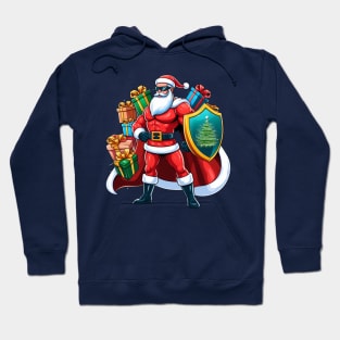 Santa’s Shield: Christmas Protector Hoodie